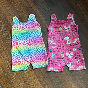 Colorful Kids' gymnastic leotard